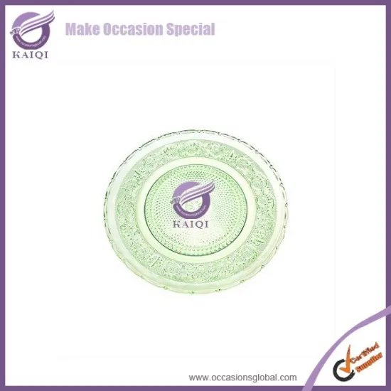 18199-1 Studio Silversmiths 12"CHARGER PLATE PINK wedding decoration glass plates