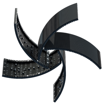 Indoor Flexible Soft LED Module P4 320x160mm - P2.5, P2, P1.875, P3, P4 Round LED Screen