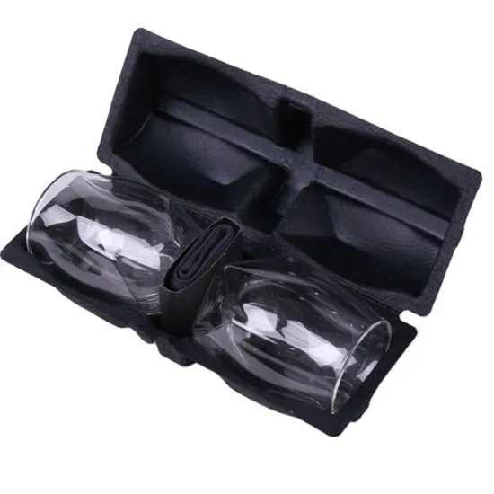 Molded pulp bottle packaging insert tray wine holder
