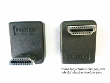HDMI A male to HDMI Female 90 degree adapter