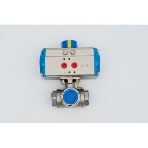 DN15-DN80 Pneumatic three-way ball valve