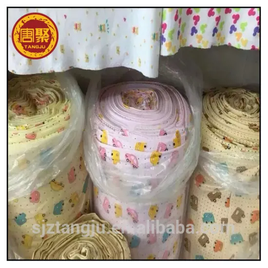 Used for baby cloth nightgown 100% cotton jersey fabric