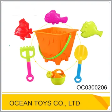 Summer plastic bucket kids beach toy set OC0300206
