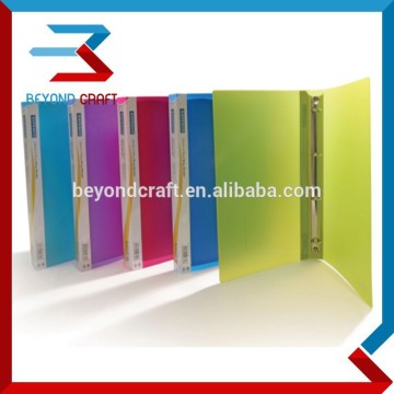 A4 A5 PP plastic ring binder with logo printing 4 rings