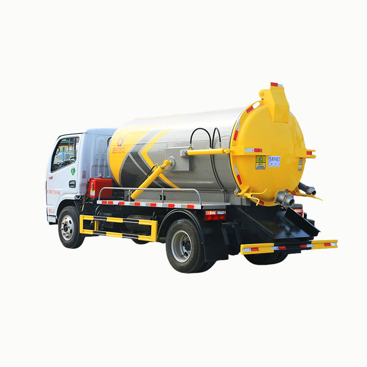 Dongfeng 4000 liters Small Vacuum suction sewage truck