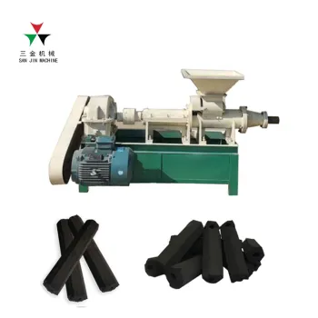 Automatic BBQ Charcoal Briquette Making Machine with Low Investment