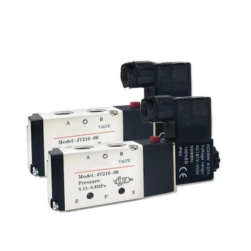 220V 24V Hot Selling 4V210-08 Solenoid Valve - Two Position Five Way Pneumatic Electric Valve