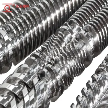 Ibabaw ang matigas na conical twin chromed screw para sa paggawa ng panel ng pader