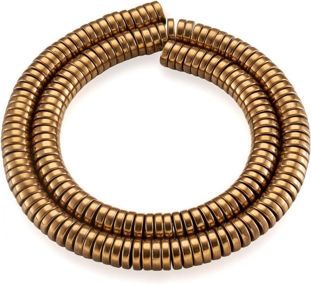 Gold Metal strung beads spacer beads 190pcs