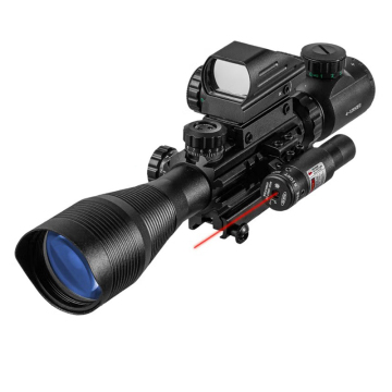 Factory Sales 3-in-1 Combo Optical Sight 4-12X50 with Red Laser and Holographic Red/Green Dot Scope