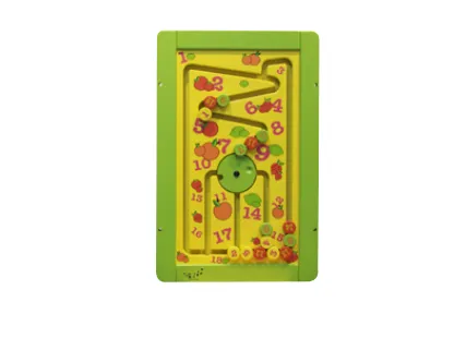 Wooden Giraffe Wall Game and Activity Panel for Kids