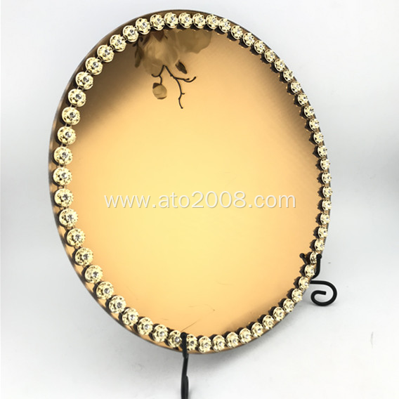 Brown mirror glass plate(1)