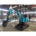 800kg machine weight small wheel excavator