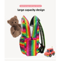 Novo estilo de moda de moda de design personalizado saco de lantejoulas para meninas lindas mochila colorida fofa