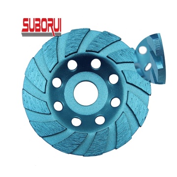 SUBORUI Cold Press & Hot Press Diamond Grinding Cup Wheel Disc for Concrete