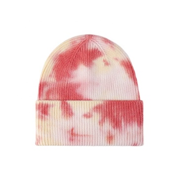 Tie-Dyed Knitted Hat - Stylish Unisex Hip-Hop Outdoor Warm Woolen Ear Protection Hat
