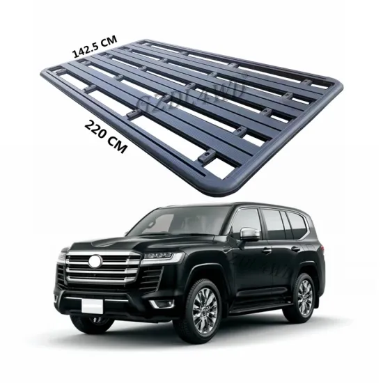 Aluminum Flat Roof Rack for Land Cruiser 300 LC300 - 4x4 Off-Road Accessories