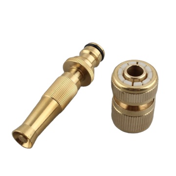 High Pressure Spray Nozzle: Adjustable Garden Hose Water Gun with Quick Connector