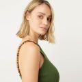 Damen Fashion Rib -Ketten -Gurthülsen und Tanktops