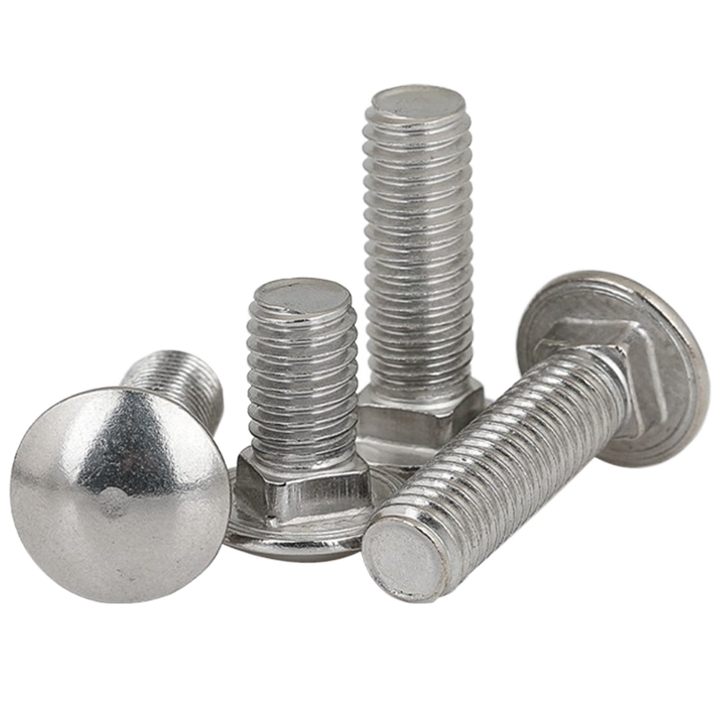 High Quality M4 Aluminum DIN 603 Carriage Bolt Factory Price Hex Bolt with Plain Finish