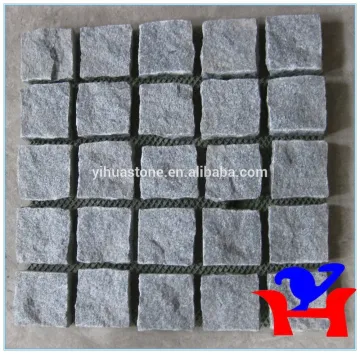 G654 flamed meshed paver for the parking