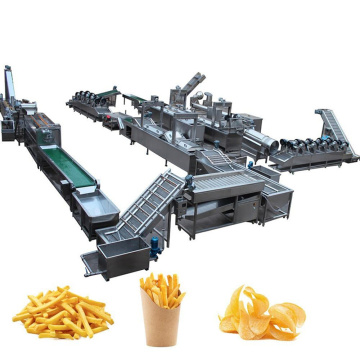 Ligne de production de 900 kg / h Frites de pommes de terre frites