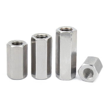 High Performance Stainless Steel M3-M20 Extension Hex Coupling Nuts with Long Hex Threads