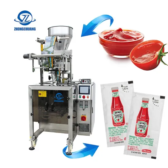Four Side Sealing Filling Packing Machine for Tomato Ketchup