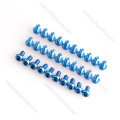 M3x6mm ფერადი ღილაკით ალუმინის ხრახნები