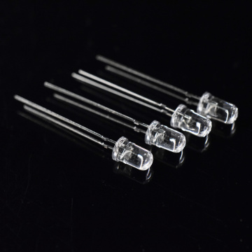 5mm Red LED Flicker 625nm Clear lẹnsi