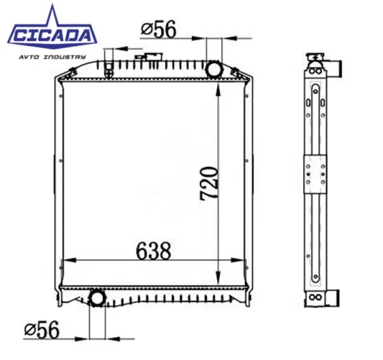 Aluminum Radiator J08C, J08E, J05D, J07E - Model Numbers 16090-6710: Comprehensive Search Engine