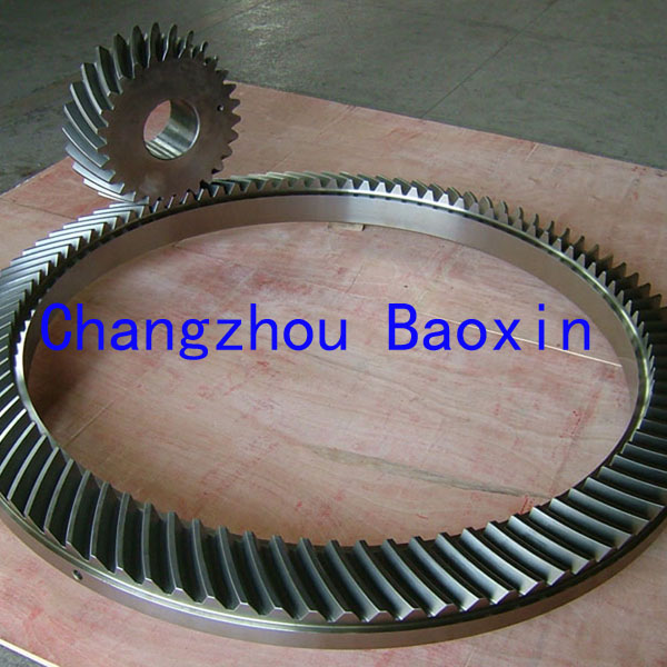 Large Spiral Bevel Gear for Oil Rig Rotary Table