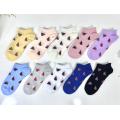 Colored polka dot casual socks