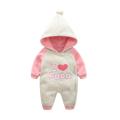 Sweater Bayi Lucu Dengan Hood Dan Kerah Rib