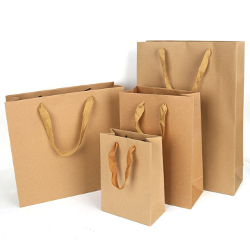 Hot Sale: Custom Logo Printed Recycled Takeaway Food Packaging Brown Kraft Paper Bags