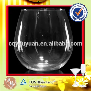 Round Stemless Wine Glass 16oz Customise Soda Cups