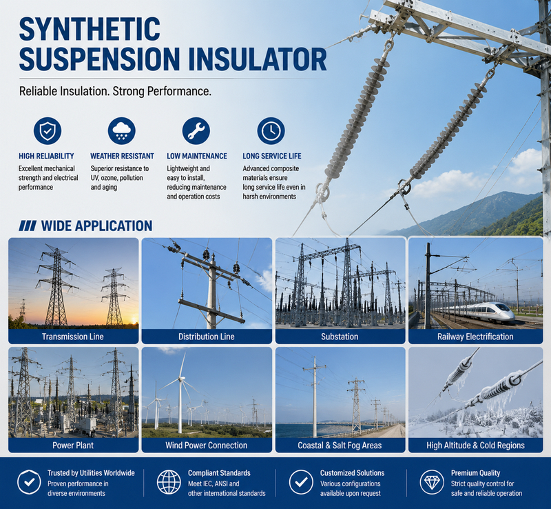 Synthetic Suspension Insulator application