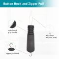 One-Handed Button Hook & Zipper Pull Aid