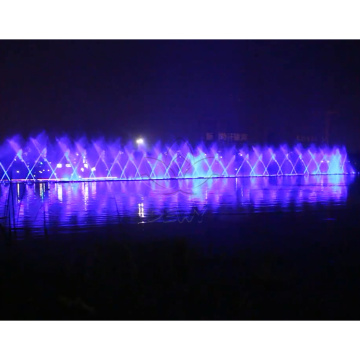 Cascada de baile de música flotante personalizada y personalizada de la lago al aire libre