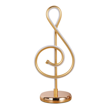 Minimaliste de la note de musique à LED chaude minimaliste Lampe de chevet