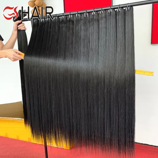 Wholesale Cuticle Aligned Raw Vietnamese Hair: Cheap Super Double Drawn Weft Straight Natural Black Hair