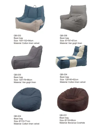 Fabric Cover Memory Foam Bean Bag Lazy Sofa for Bedroom and Living Room