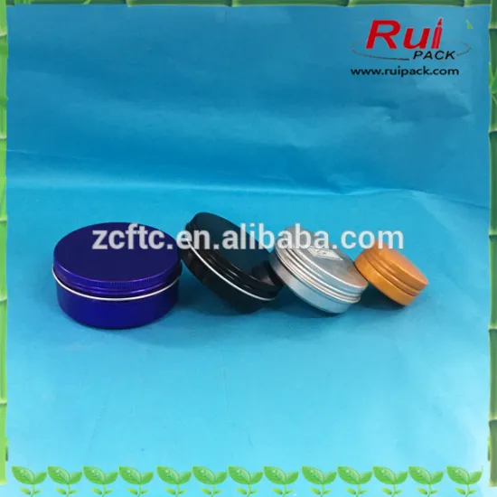 round aluminum jar with screw cap /round aluminum tinwith childproof for cream,candy,gift