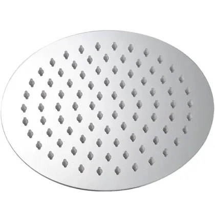 Stainless Steel Bathroom Shower Head with Supercharged Single Spray