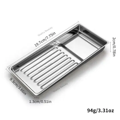 Stainless Steel Manicure Tools Disinfect Tray