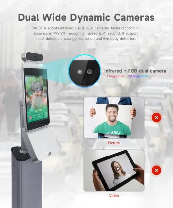 Temperature Face Recognition Access Control Alcohol Tester