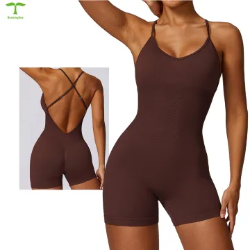 Wholesale Hot Selling Custom Logo Breathable Yoga Jumpsuit