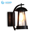 LEDER Black Outdoor Wall Lamps
