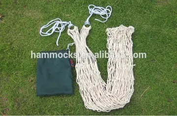 Lightweight hammock nets folding cotton rope hammocks