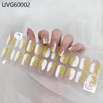 UV Semi-Cured Nail Polish Self Adhesive Full Cover Stickers